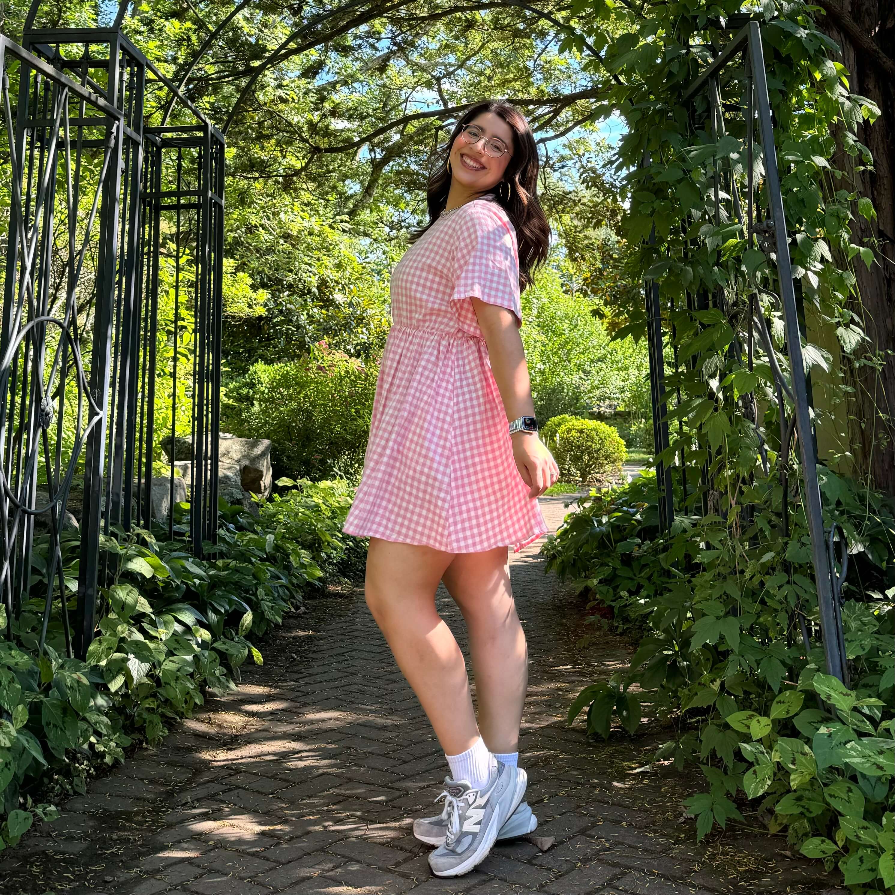 Gingham Dress - Cherry Blossom *Clearance Sale*