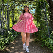 Gingham Dress - Tomato *Clearance Sale*
