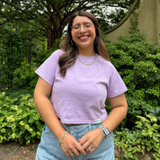 Cropped Tee - Lavender