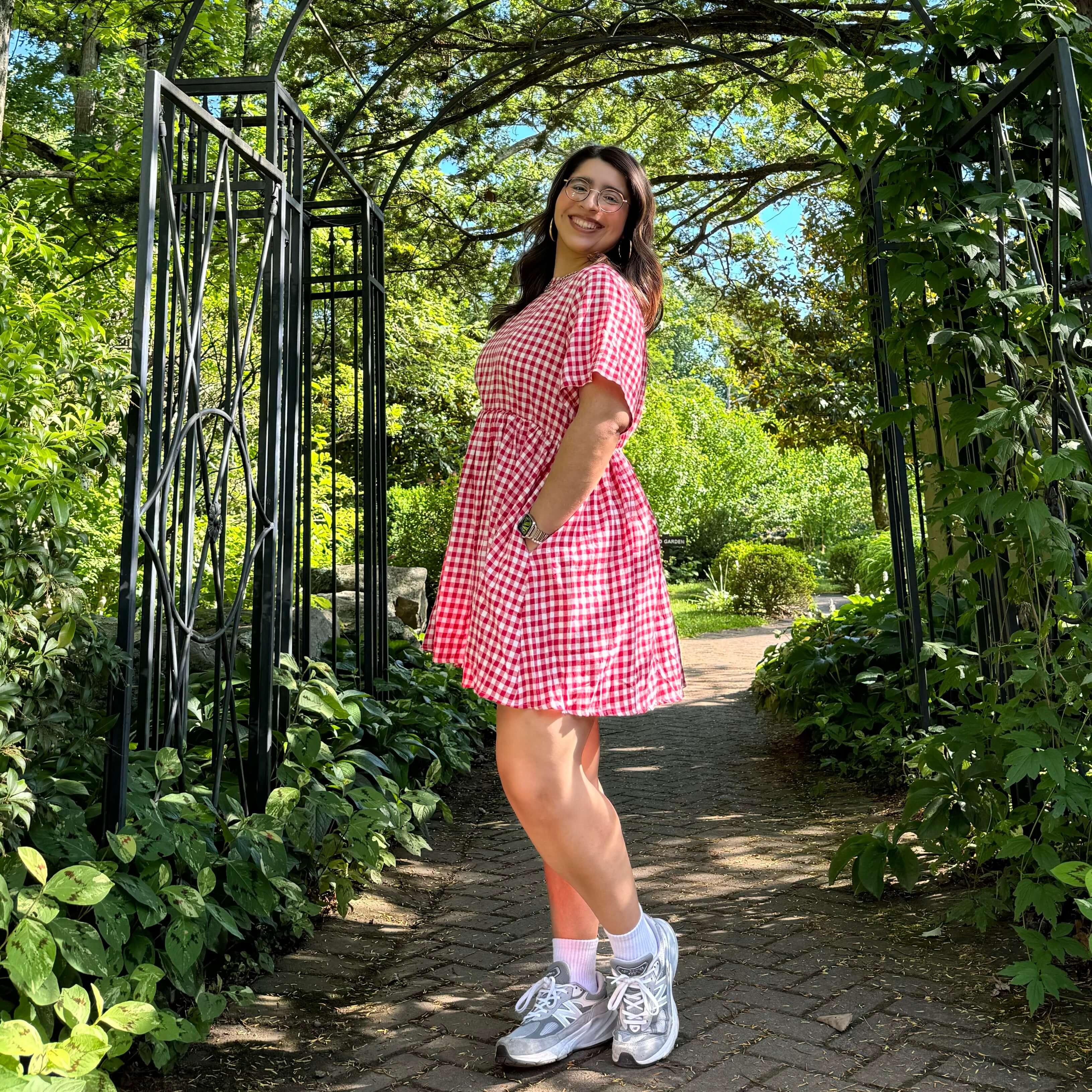 Gingham Dress - Tomato *Clearance Sale*