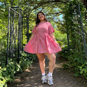 Gingham Dress - Tomato *Clearance Sale*