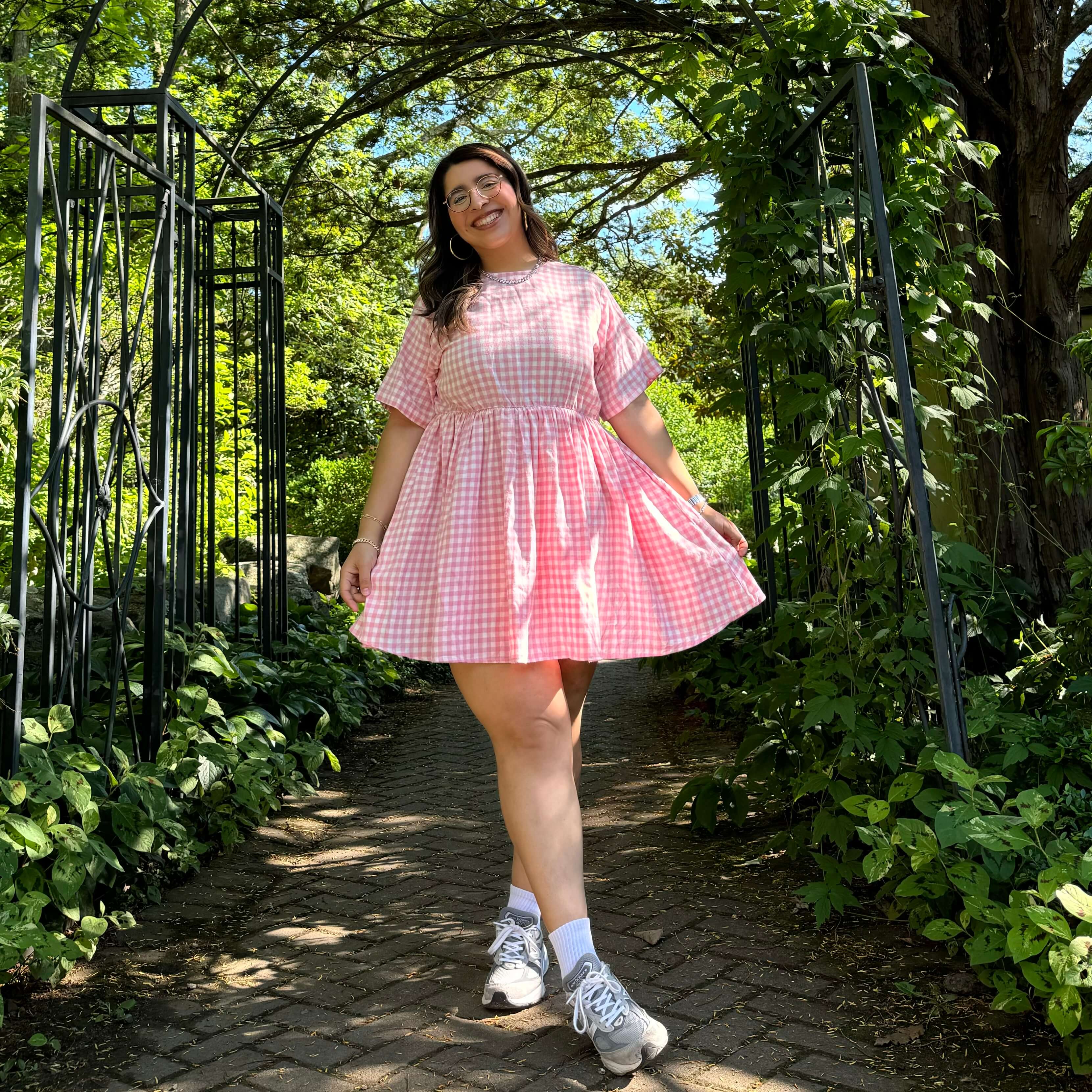 Gingham Dress - Cherry Blossom *Clearance Sale*