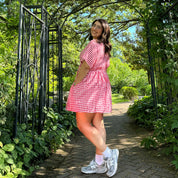Gingham Dress - Tomato *Clearance Sale*