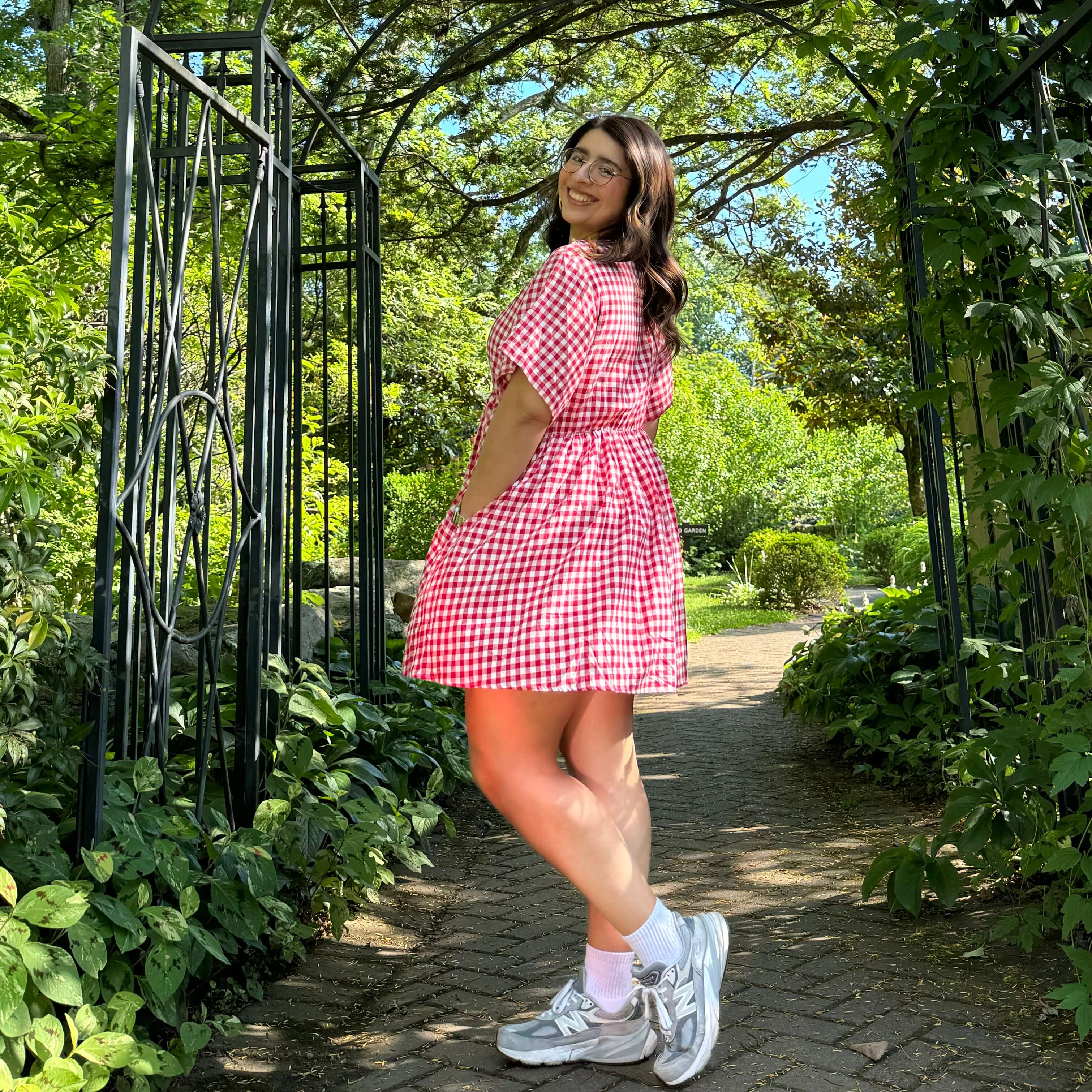 Gingham Dress - Tomato *Clearance Sale*