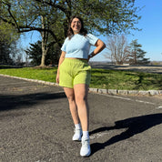 Uptown Girl Shorts - Matcha