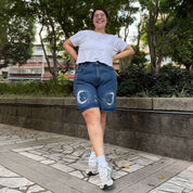 Celestial Denim Shorts - Medium Wash