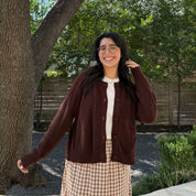 The Classic Cardigan - Chocolate