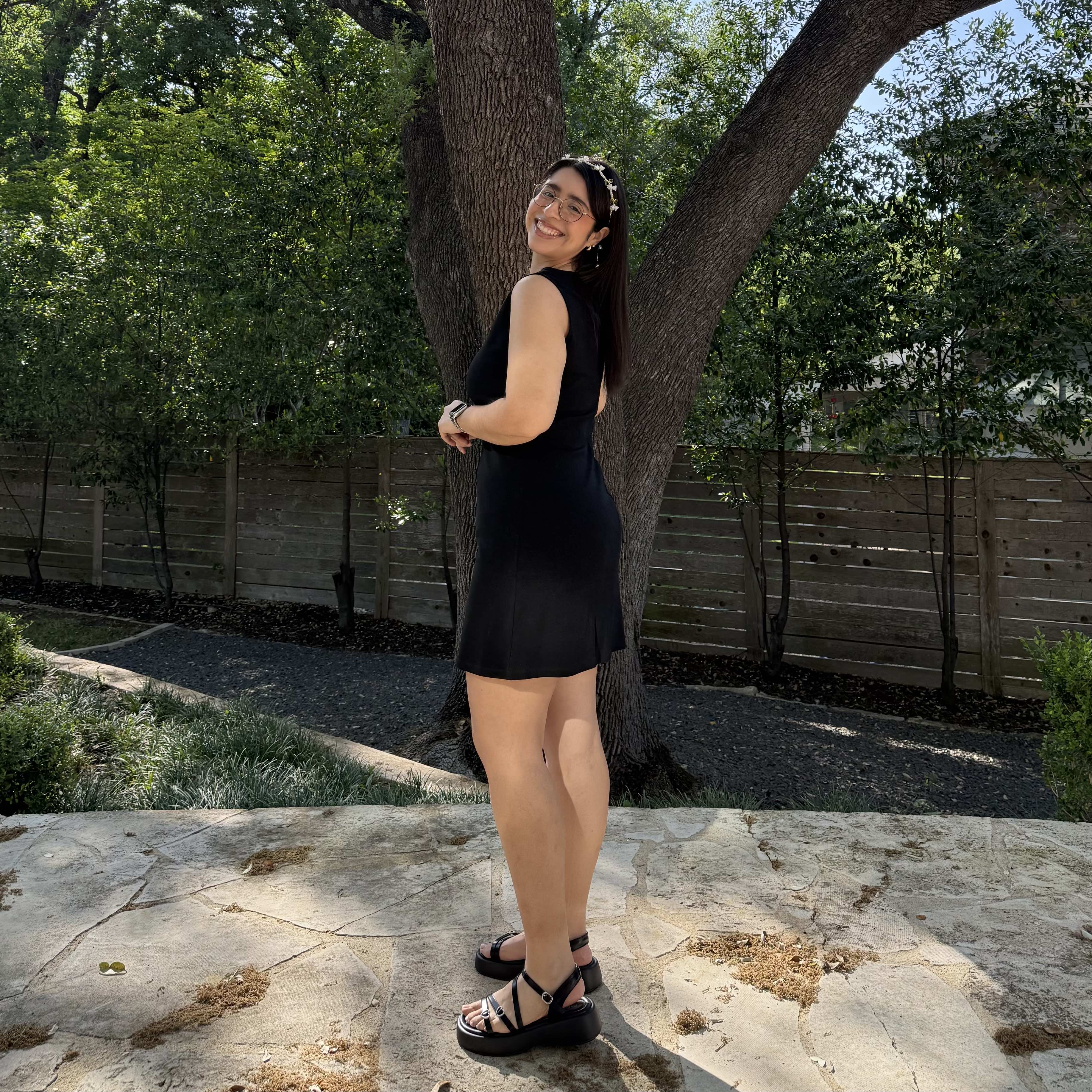 Boatneck Mini Dress - Black *Clearance Sale*