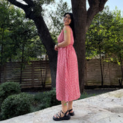 Sleeveless Midi Dress - Tomato *Clearance Sale*